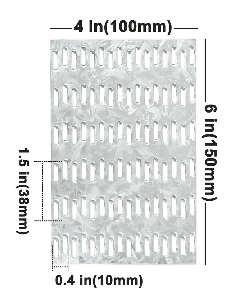 MOZCORN 40 Pack Truss Plate 4x6 Pronged Truss Plates with Nail Teeth Mending Plate for Wood Trusses Construction - Image 2
